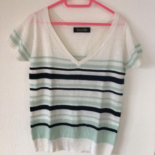 ヴイジーピンクミックス(VG / PinkMix)の新品♡VG（pink mix） ボーダートップス(Tシャツ(半袖/袖なし))