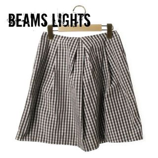 ビームス(BEAMS)のギンガムチェック スカート あいのり 桃(ひざ丈スカート)