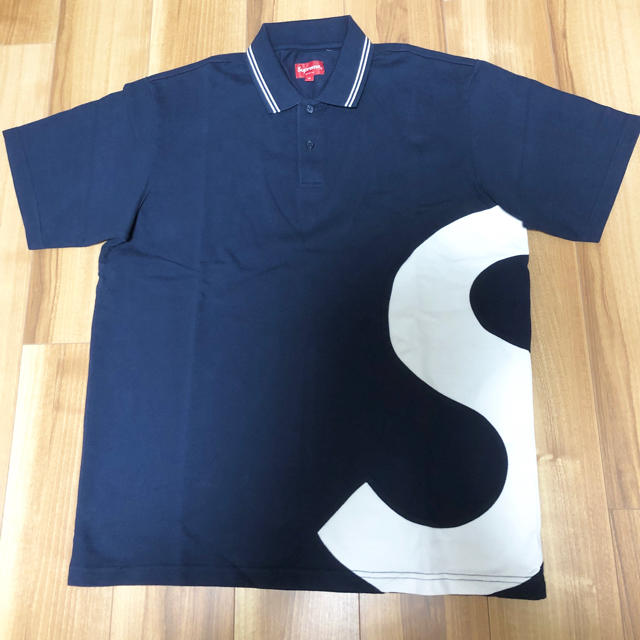 Supreme S Logo Polo Mサイズ Navy