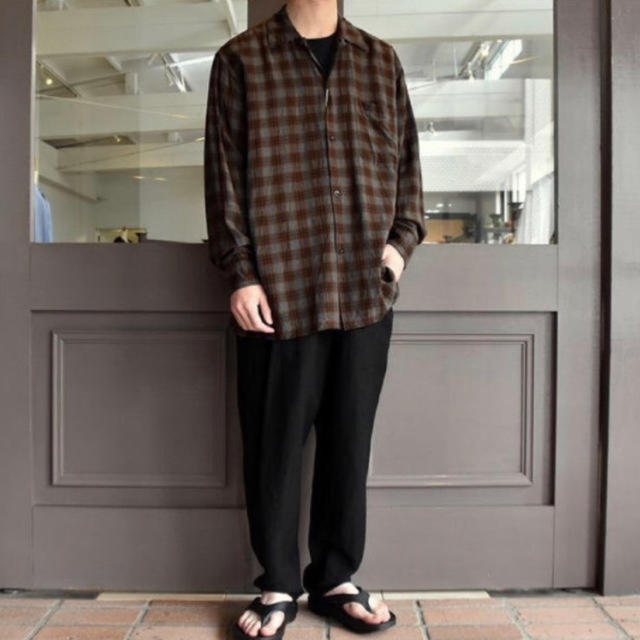 【19ss/希少品】comoli シャツ タータンチェック サイズ 3