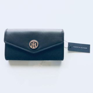 トミーヒルフィガー(TOMMY HILFIGER)のTOMMY HILFIGER レディース 長財布 ブラック(財布)