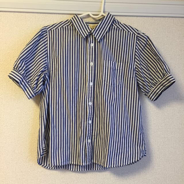 w closet(ダブルクローゼット)のストライプシャツ♡ レディースのトップス(シャツ/ブラウス(半袖/袖なし))の商品写真
