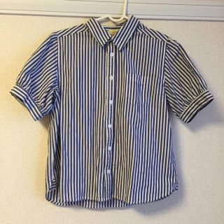 ダブルクローゼット(w closet)のストライプシャツ♡(シャツ/ブラウス(半袖/袖なし))