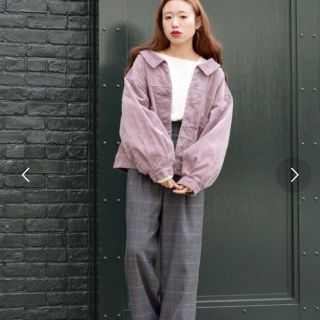 ダブルクローゼット(w closet)の6月30日まで！【最終値下げ！】wcloset 後ろレースアップ  Gジャン(Gジャン/デニムジャケット)