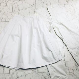 ユニクロ(UNIQLO)の★riekarbie様専用★ユニクロ 白ベイカーパンツ(ワークパンツ/カーゴパンツ)