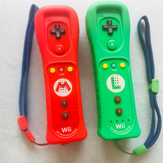 ウィー(Wii)のWiiリモコンプラス(マリオ&ルイージ)(家庭用ゲーム機本体)