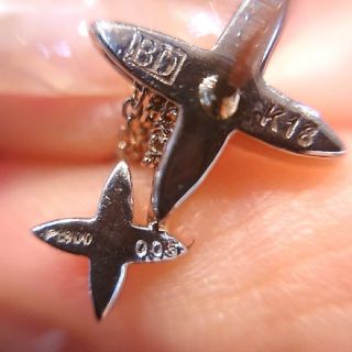 0.40ct カシケイ ネイキッド ダイヤモンド ピアス K18BG 現行品