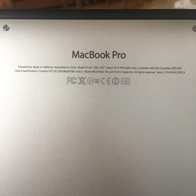 MacBook Pro Retina 13inch 充放電111回  送料無料 2