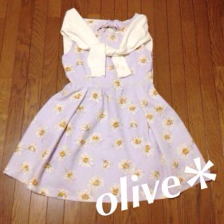 オリーブデオリーブ(OLIVEdesOLIVE)のオトナかわいい♡マーガレットワンピース(ミニワンピース)