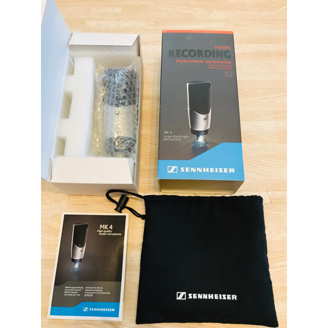 SENNHEISER(ゼンハイザー)のSennheiser ゼンハイザー コンデンサーマイク MK4 セット 楽器のレコーディング/PA機器(マイク)の商品写真