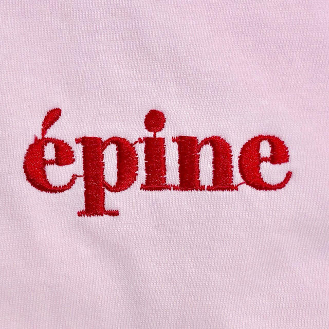 epine 刺繍Tシャツ ピンク