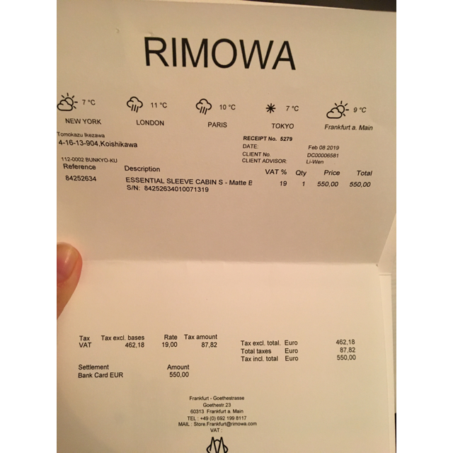 RIMOWA リモワ スーツケース 最新モデル 33 34 機内 ヨーロッパ