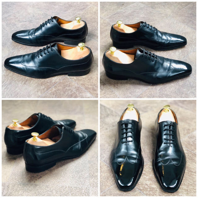 Santoni - 【サントーニ】革靴 25.5cm相当 ホールカットの通販 by Beautiful Shoes｜サントーニならラクマ