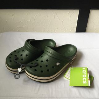 クロックス(crocs)の新品未使用 定番クロックス フォレスト／グリーン 23cm(サンダル)