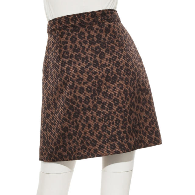 SNIDEL(スナイデル)のSNIDEL スクエアミニスカート レオパード レディースのスカート(ミニスカート)の商品写真