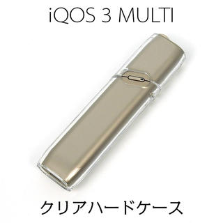 iQOS3 MULTI ハードケース クリア ストラップホール付(タバコグッズ)