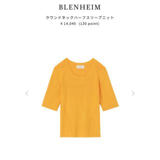 エムプルミエ(M-premier)のBLENHEIM 1回着用美品ラウンドネックハーフスリーブニット(カットソー(半袖/袖なし))