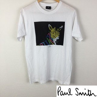 ポールスミス(Paul Smith)の美品 ポールスミス 半袖Tシャツ ホワイト サイズM(Tシャツ/カットソー(半袖/袖なし))