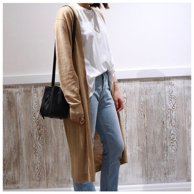 美品/Vlas Blomme/リネン/ロングカーディガン/1/BEIGE bgioEJ1sVy