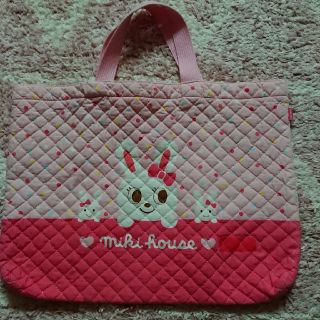 ミキハウス(mikihouse)の【ミキハウス】うさこ・絵本バッグ(レッスンバッグ)