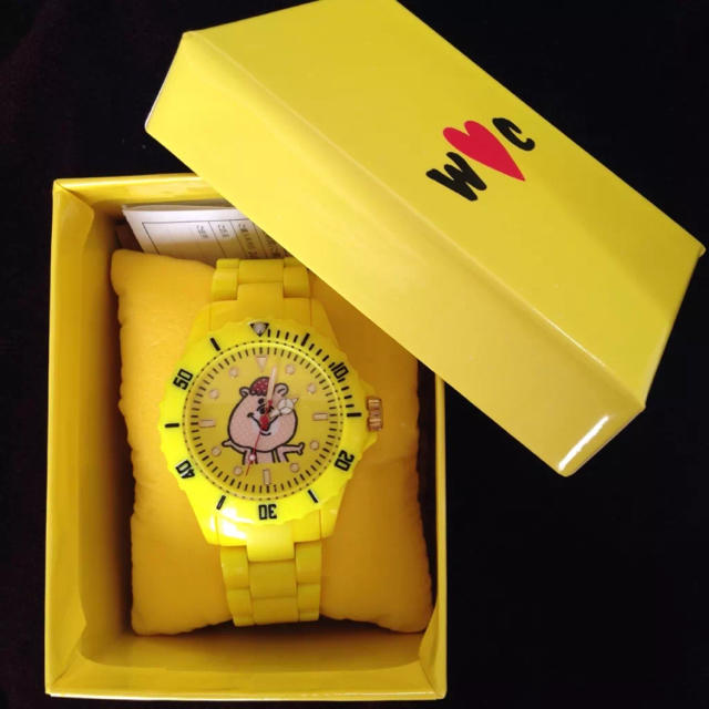 wc(ダブルシー)のWC くまたん 腕時計 イエロー レディースのファッション小物(腕時計)の商品写真