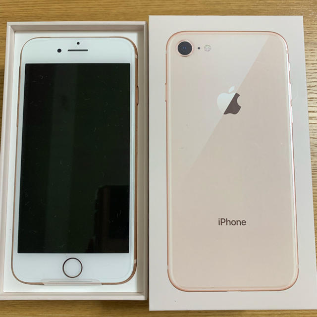 再値下【新品未使用・SIMロック解除】iPhone8 64GB ゴールド Bスマートフォン本体