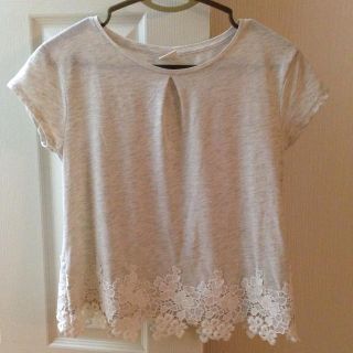 ザラキッズ(ZARA KIDS)のフラワーレースTシャツ(Tシャツ(半袖/袖なし))