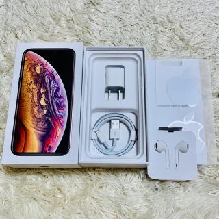 アイフォーン(iPhone)の新品 iPhoneXs ゴールド 256GB 箱 ケーブル イヤホン 備品(その他)