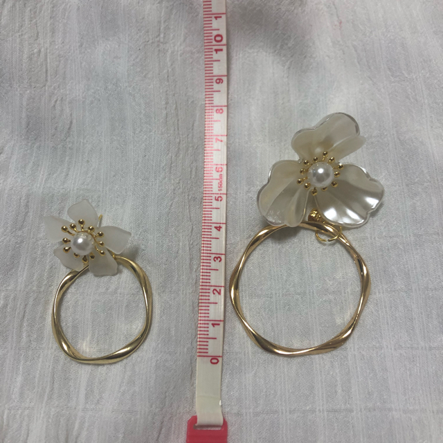 Kastane(カスタネ)のフープ付きピアス♡2way セット売り ハンドメイドのアクセサリー(ピアス)の商品写真