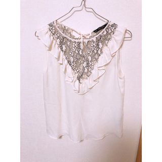 ザラ(ZARA)のZARA☆レーストップス(カットソー(半袖/袖なし))