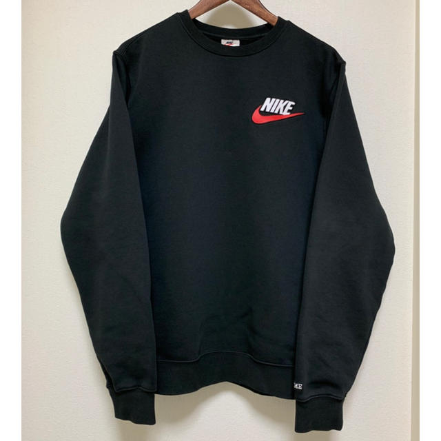 Supreme(シュプリーム)のsupreme NIKE Crewneck 黒 M メンズのトップス(スウェット)の商品写真