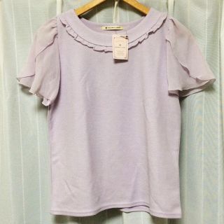 マジェスティックレゴン(MAJESTIC LEGON)のマジェ トップス ラベンダー 新品タグ付(シャツ/ブラウス(半袖/袖なし))