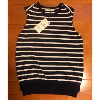 ザラ(ZARA)のZARA ボーダー ノースリ(カットソー(半袖/袖なし))