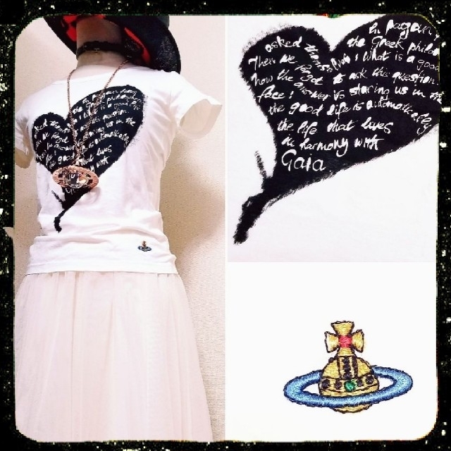 Vivienne Westwood(ヴィヴィアンウエストウッド)のHenri Matisse Heart Message Tshirt レディースのトップス(Tシャツ(半袖/袖なし))の商品写真