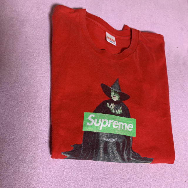 シュプリーム SUPREME アンダーカバー Witch Tee 魔女 レッドTシャツ/カットソー(半袖/袖なし)