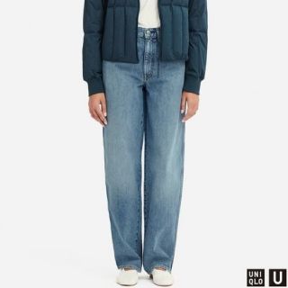 ユニクロ(UNIQLO)のぷにあか様専用 ユニクロ ハイライズワイドストレートジーンズ(デニム/ジーンズ)