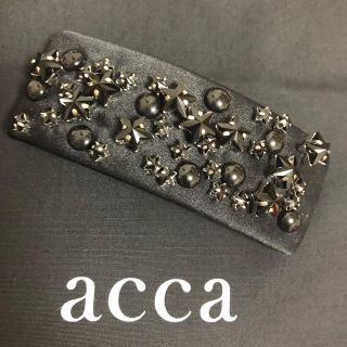 アッカ(acca)のacca  NEBULA バレッタ（ブラック）(バレッタ/ヘアクリップ)