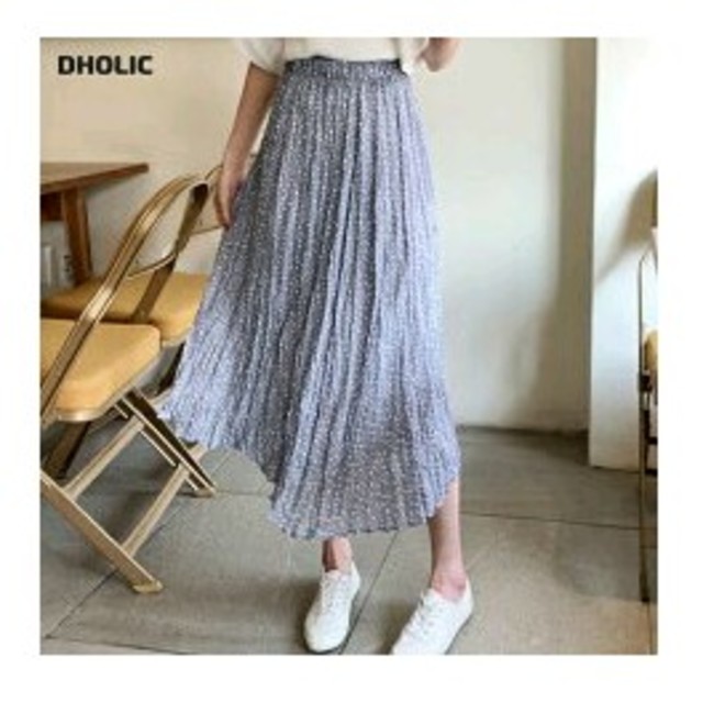 dholic(ディーホリック)のD-HOLIC ドットスカート レディースのスカート(ロングスカート)の商品写真