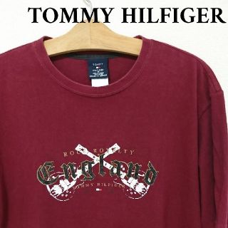 トミーヒルフィガー(TOMMY HILFIGER)のTOMMY HILFIGER 半袖 Tシャツ 赤 M(Tシャツ/カットソー(半袖/袖なし))