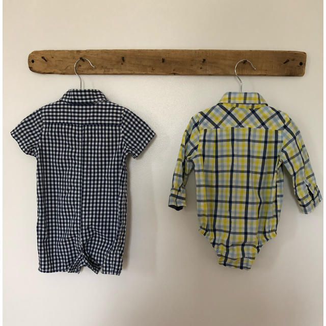 babyGAP(ベビーギャップ)のGAP ベビー ショートオール・長袖ボディーシャツ キッズ/ベビー/マタニティのベビー服(~85cm)(ロンパース)の商品写真