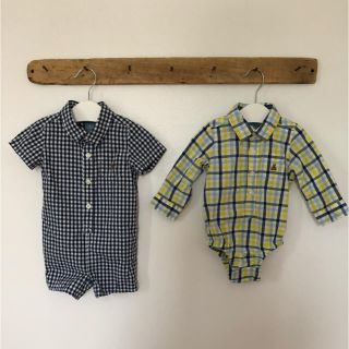 ベビーギャップ(babyGAP)のGAP ベビー ショートオール・長袖ボディーシャツ(ロンパース)