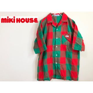 ミキハウス(mikihouse)の90's mikihouse ミキハウス メンズ 半袖シャツ チェック レア！(シャツ)