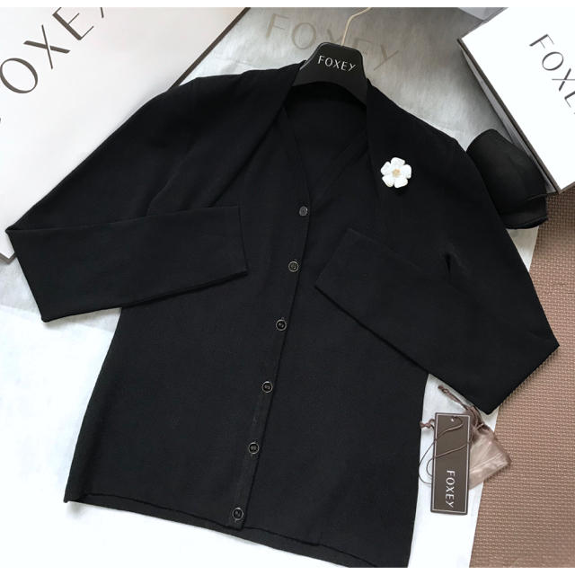 紙タグあり✨FOXEYカーディガン38 最安値で 33%割引 www.toyotec.com