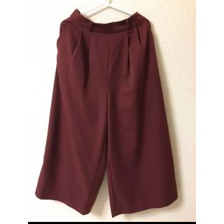 イング(INGNI)の☆美品☆イング ワインレッド ガウチョパンツ(カジュアルパンツ)