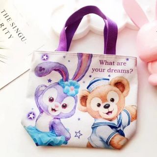 ディズニー(Disney)のダッフィー &ステラルー  ランチバック 日本未発売(ハンドバッグ)