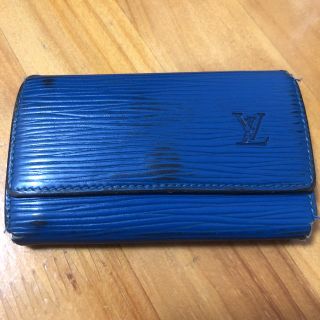 ルイヴィトン(LOUIS VUITTON)のルイヴィトン エピ キーケース ブルー(キーケース)