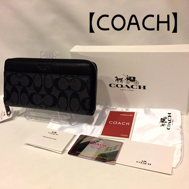 COACH(コーチ)の265 coach コーチF75000 長財布 シグネチャーウォレット ブラック レディースのファッション小物(財布)の商品写真