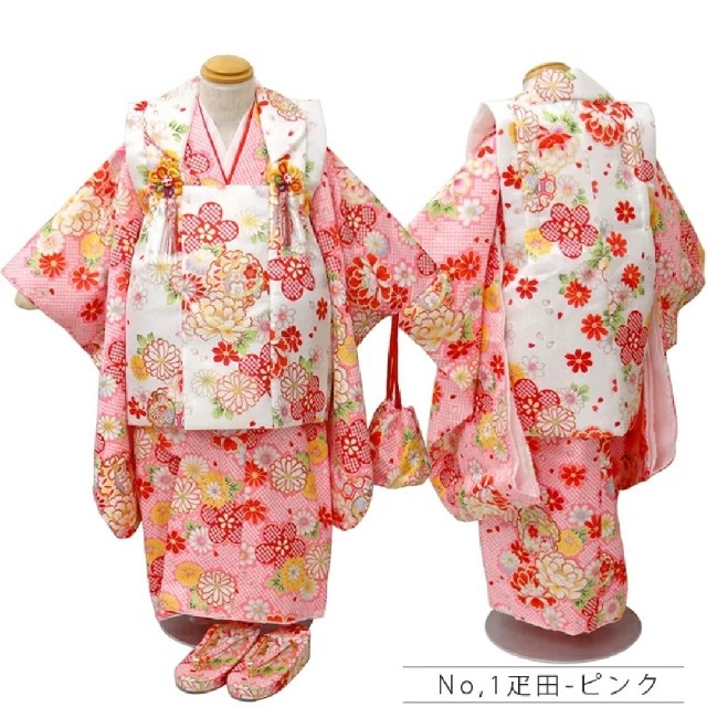 30ray様専用☆七五三 三歳 ☆新品未使用 タグ付き キッズ/ベビー/マタニティのキッズ服女の子用(90cm~)(和服/着物)の商品写真