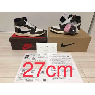 ナイキ(NIKE)の27cm Jordan 1 Travis Scott TS ジョーダン トラビス(スニーカー)