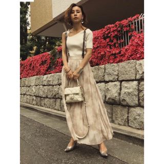 アメリヴィンテージ(Ameri VINTAGE)の AMERI vintage美品CLOUDY PYTHON SKIRTアメリ(ロングスカート)